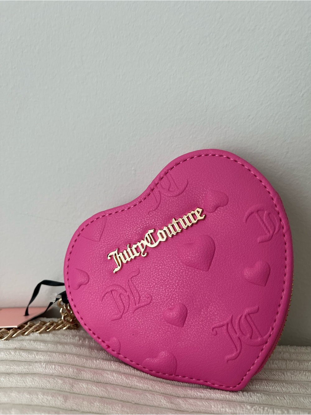 Juicy Couture Hot Pink Heart Coin Purse